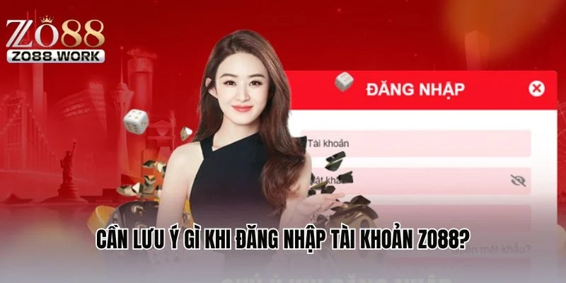 Cần lưu ý gì khi đăng nhập tài khoản ZO88?