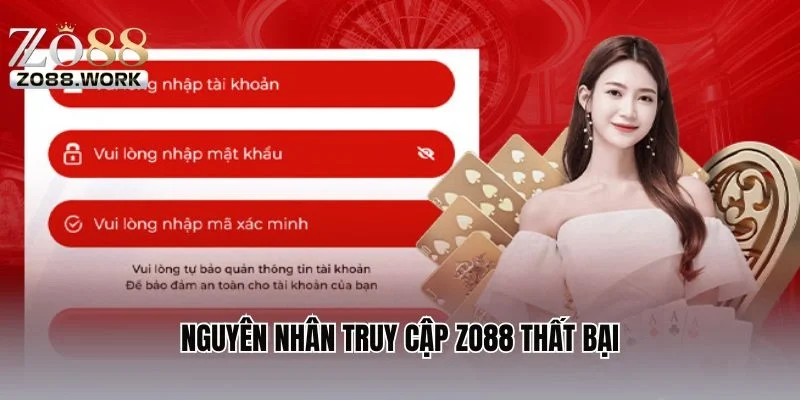 Nguyên nhân truy cập ZO88 thất bại